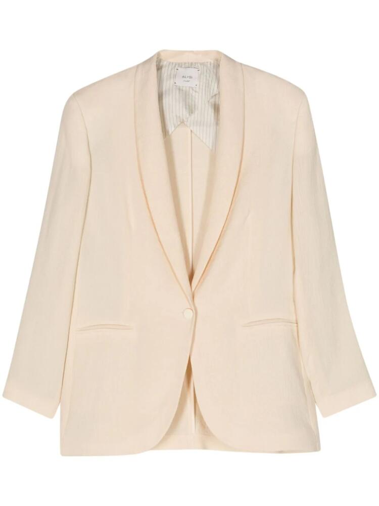 Alysi shawl-lapels single-breasted blazer - Neutrals Cover