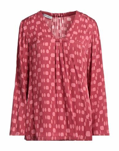 Rosso35 Woman Top Magenta Viscose, Silk Cover