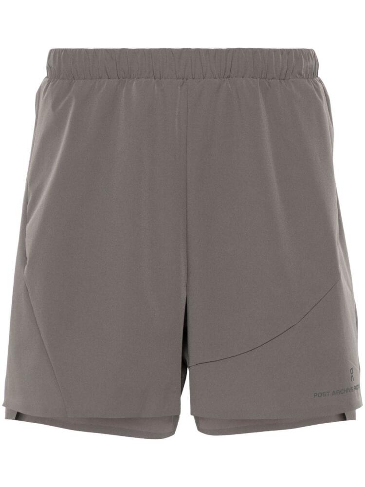 On Running x Post Archive Faction PAF shorts - Grey Cover