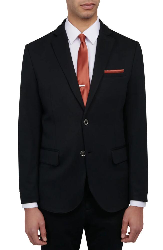 Brooklyn Brigade Slim Fit Performance Knit Sport Coat in Jet Black Cover