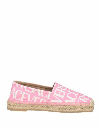 Versace Woman Espadrilles Pink Textile fibers Cover