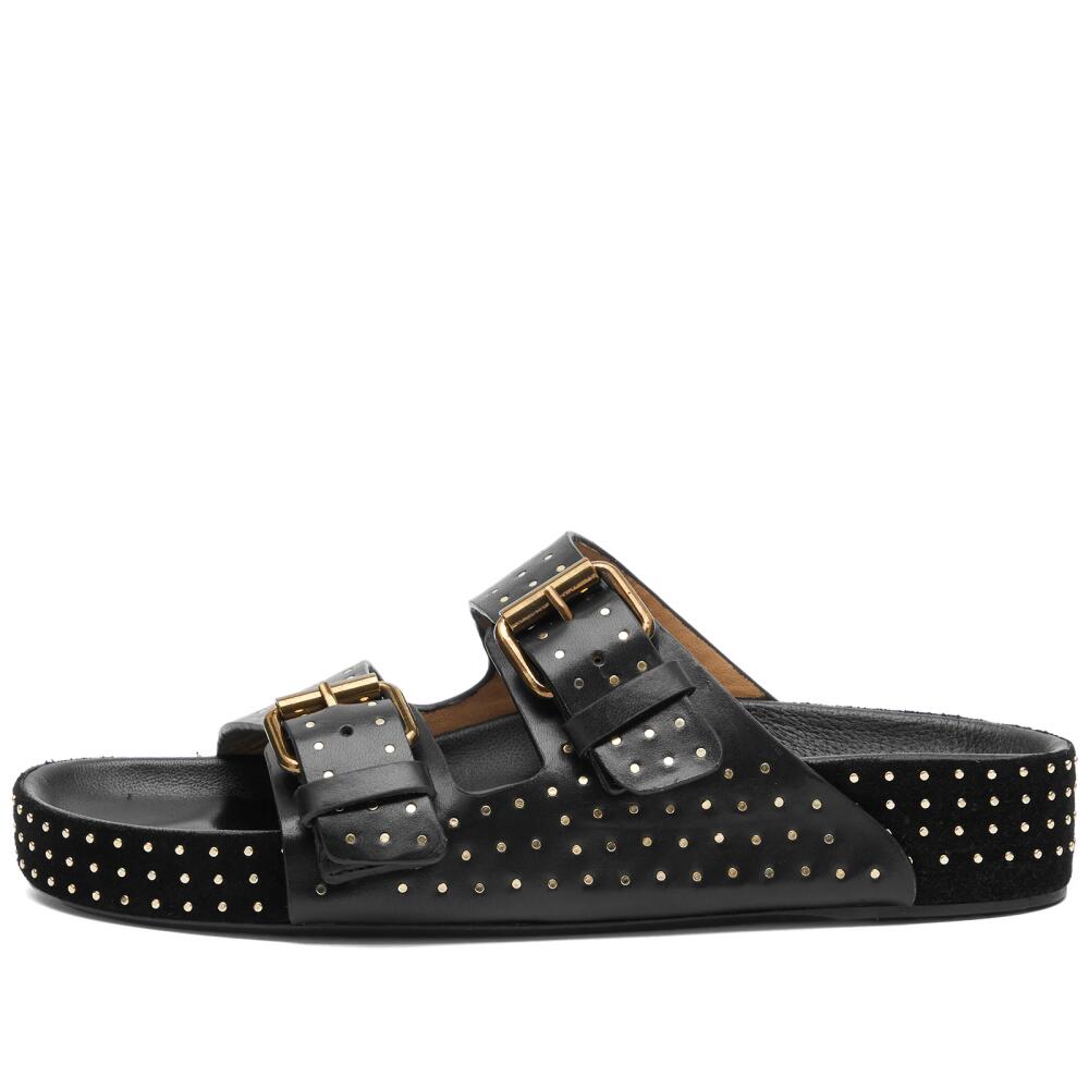 Isabel Marant Women's Lennyo Slides All Over Studs in Black Cover