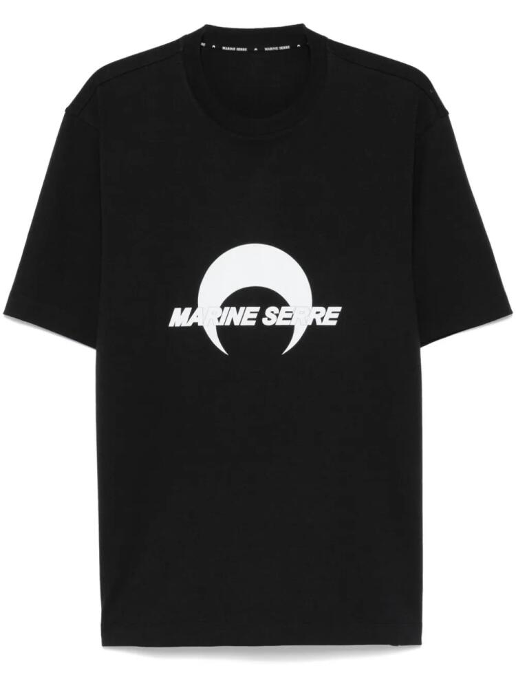 Marine Serre logo-print T-shirt - Black Cover