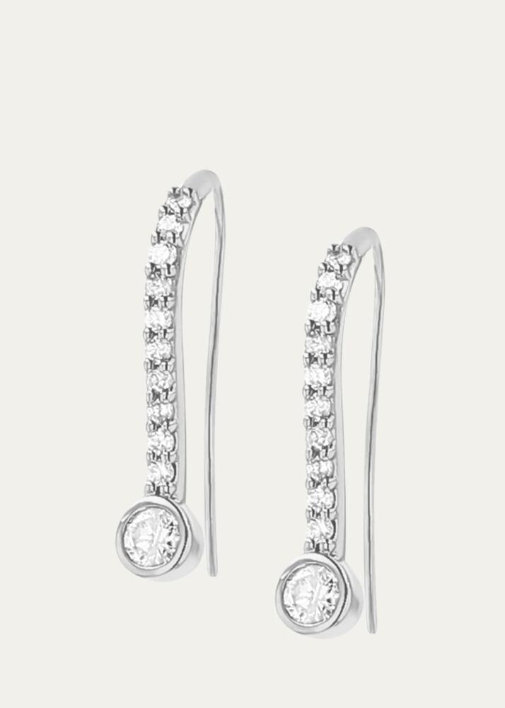 Sheryl Lowe Diamond Bezel French Hook Earrings Cover