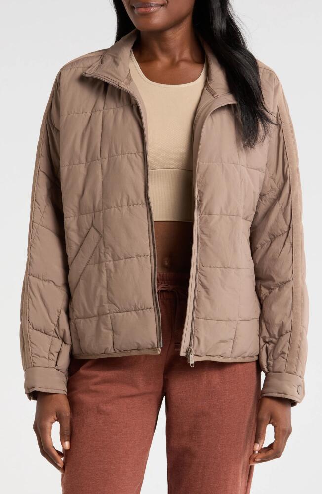 Free People FP Movement Pippa Packable Puffer Jacket in Fossil Cover