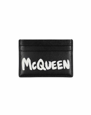 Alexander Mcqueen Woman Wallet Black Soft Leather Cover