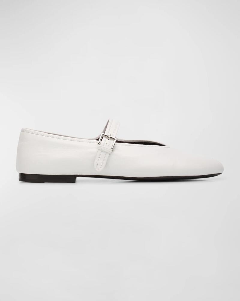 THE ROW Boheme Leather Mary Jane Ballerina Flats Cover