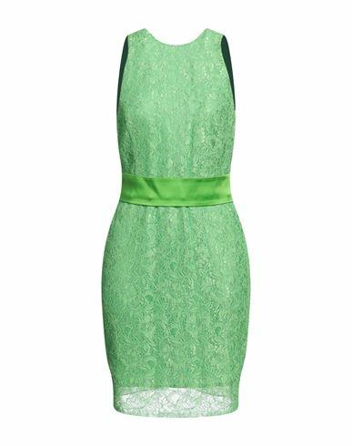 Carla G. Woman Mini dress Green Polyamide, Viscose, Acetate, Elastane Cover