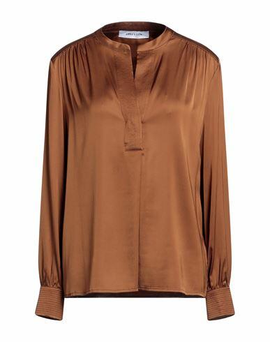 Emma & Gaia Woman Top Brown Viscose, Elastane Cover