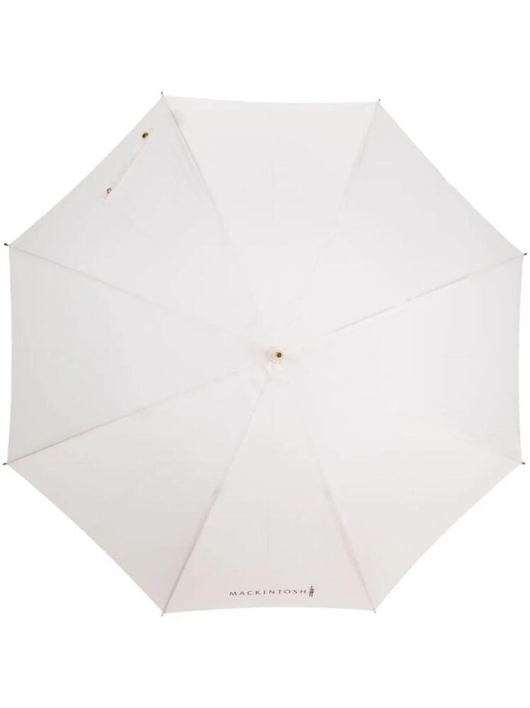 Mackintosh Heriot Whangee-handle umbrella - Neutrals Cover