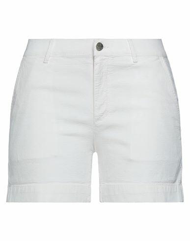 Kaos Jeans Woman Shorts & Bermuda Shorts White Cotton, Elastane Cover