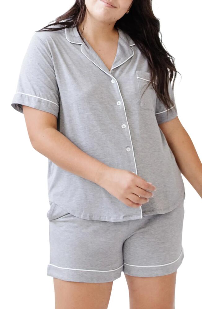 Cozy Earth Short Sleeve Knit Pajamas in Grey Cover