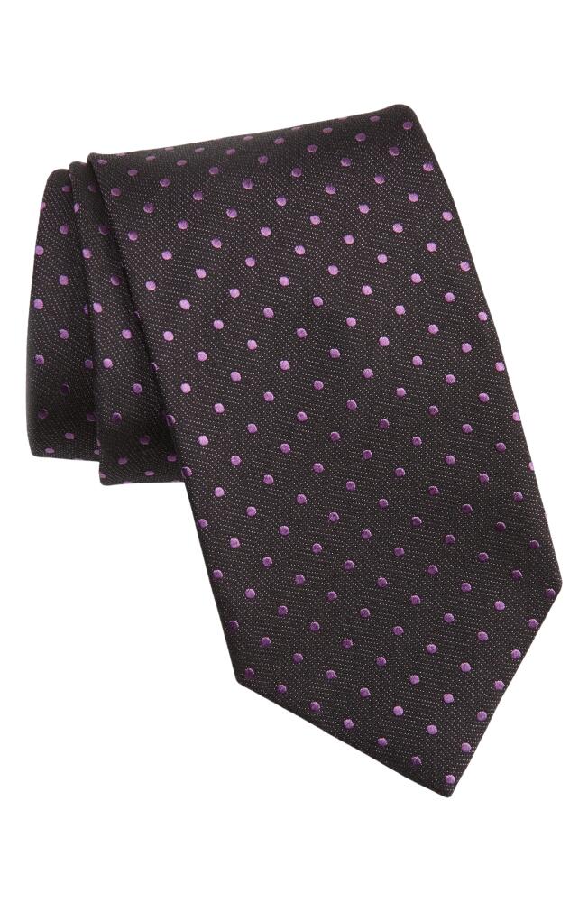 TOM FORD Dobby Dot Silk Tie in Grape Cover