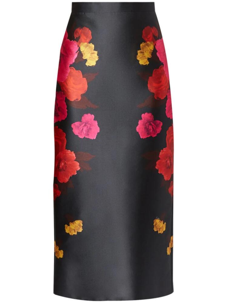 ERDEM floral-print midi pencil skirt - Black Cover