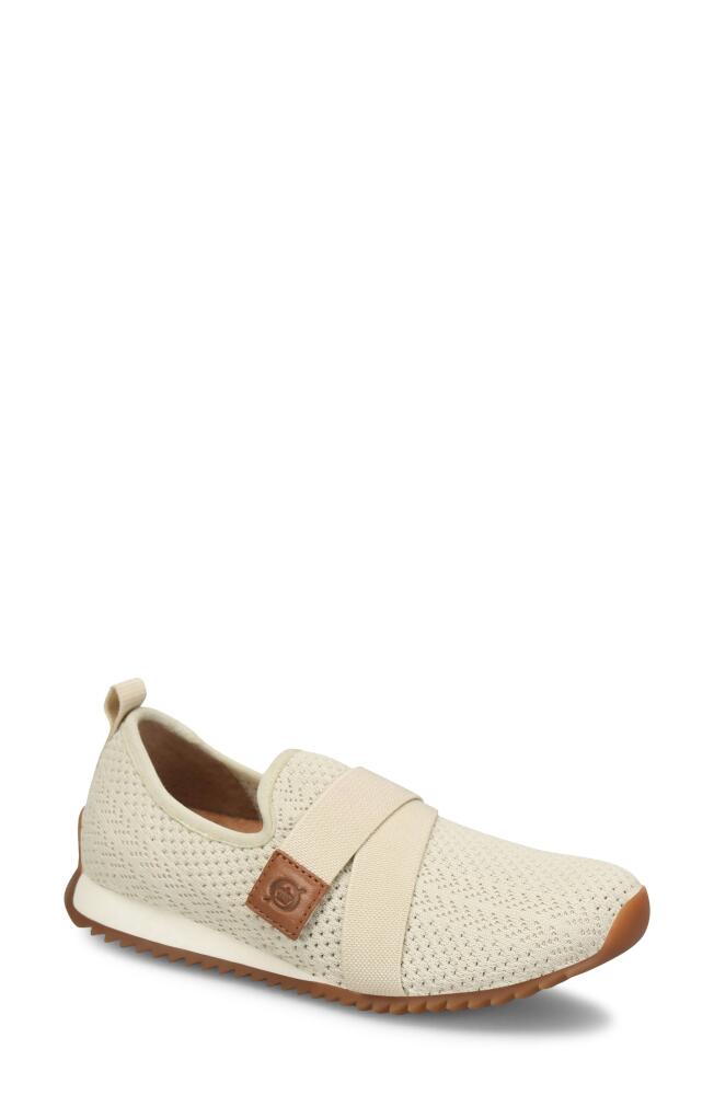 Børn Newberry Knit Sneaker in Cream Knit Fabric Cover