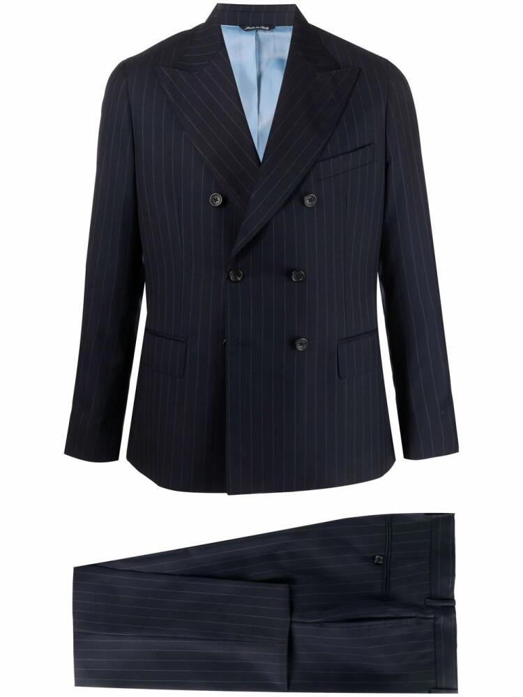 Reveres 1949 double-breasted striped suit - Blue Cover