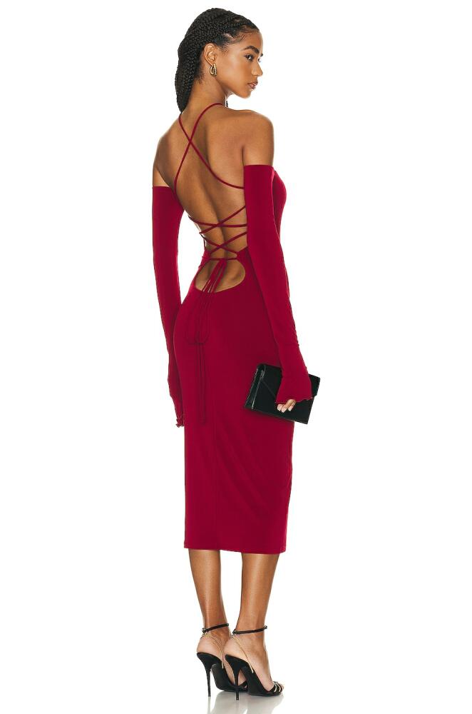 The Andamane Maddy Midi Dress in Red Cover