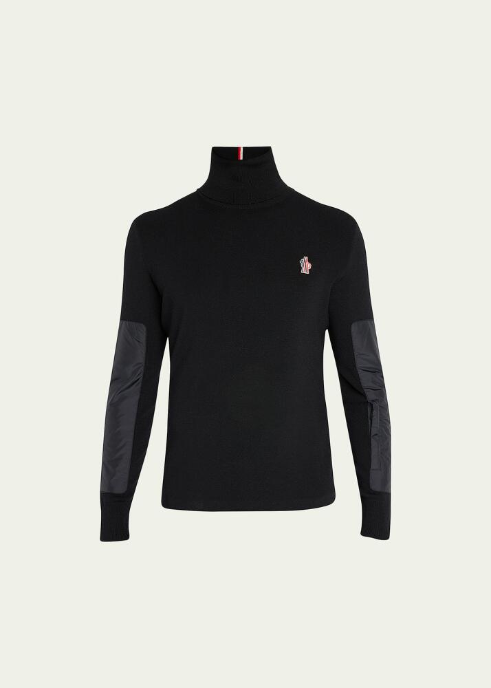 Moncler Grenoble Men's Turtleneck Sweater with Patches Cover