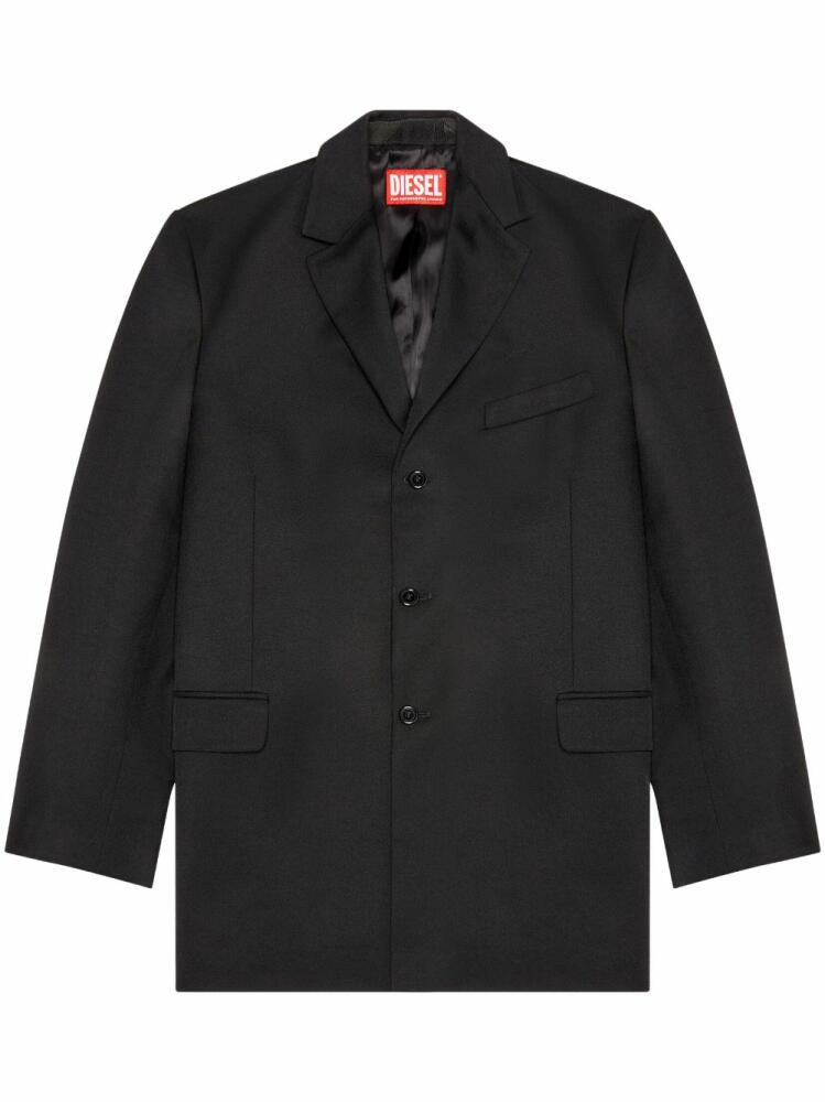 Diesel J-Warhols panelled single-breasted blazer - Black Cover