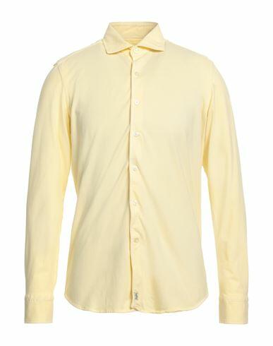 Sonrisa Man Shirt Yellow Cotton, Elastane Cover