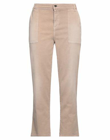 My Twin Twinset Woman Pants Sand Cotton, Elastane Cover