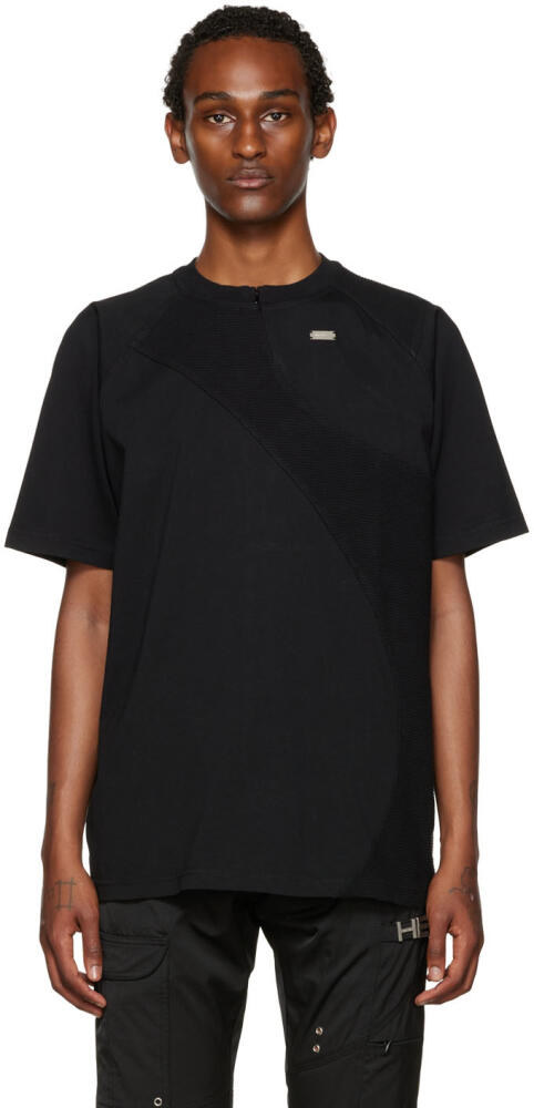 HELIOT EMIL Black Paneled T-Shirt Cover