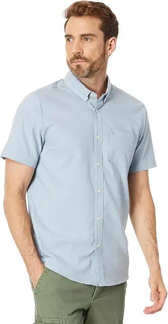 Volcom Everett Oxford Short Sleeve (Wrecked Indigo 1) Men's Clothing Cover