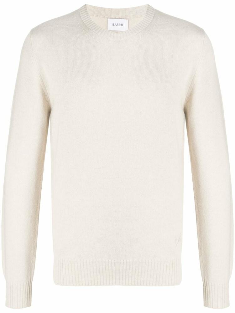 Barrie embroidered logo cashmere jumper - Neutrals Cover