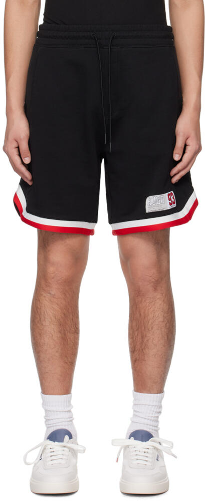 Hugo Black Drawstring Shorts Cover