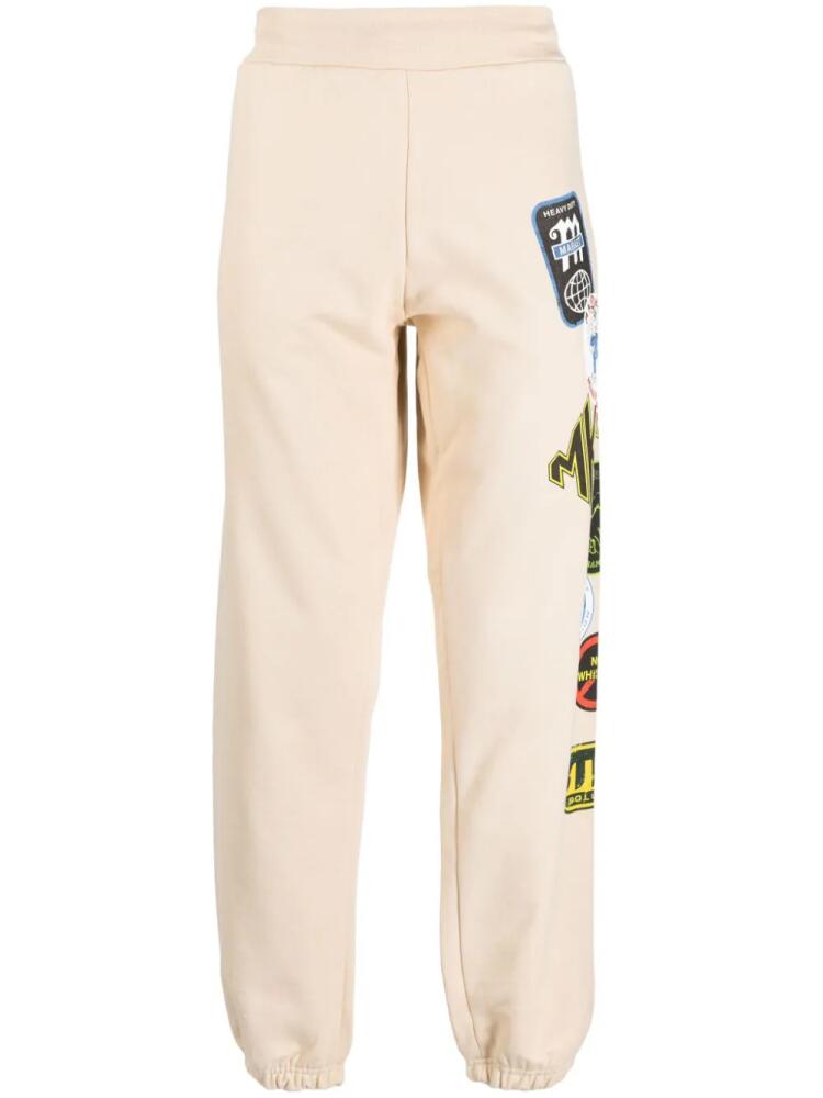 MARKET graphic-print cotton track pants - Neutrals Cover