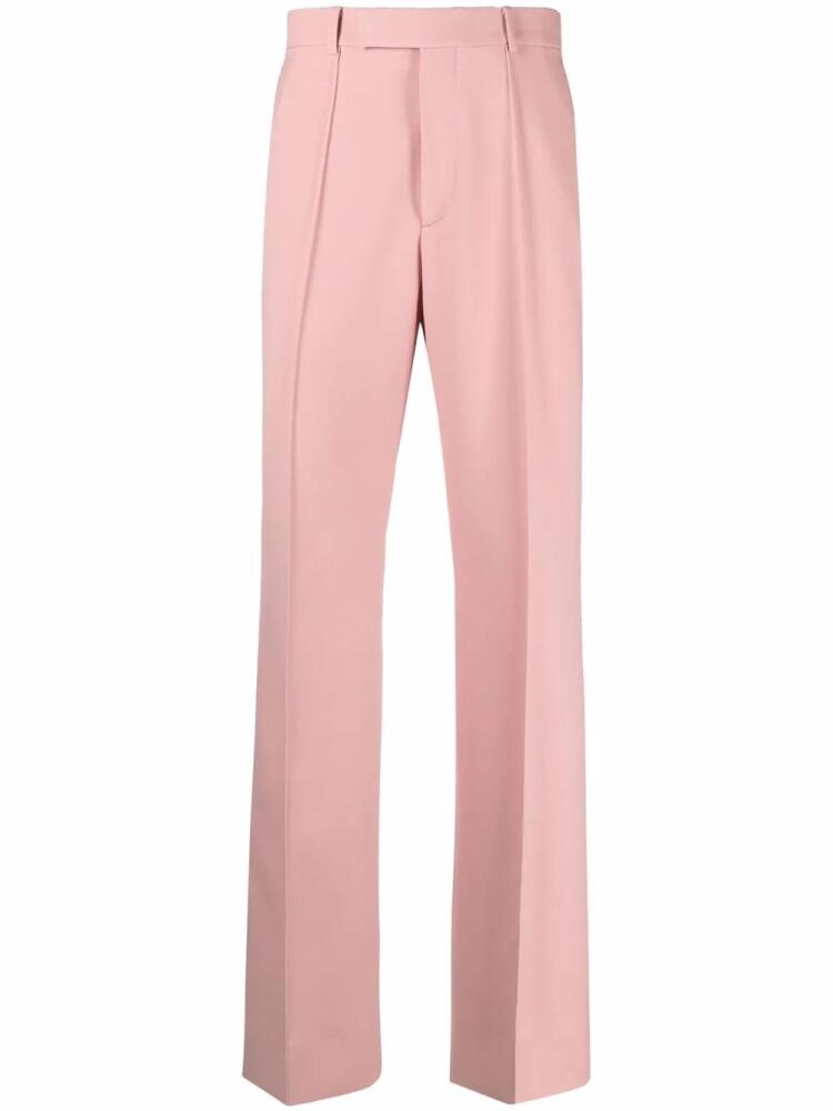 Gucci pressed-crease tailored trousers - Pink Cover