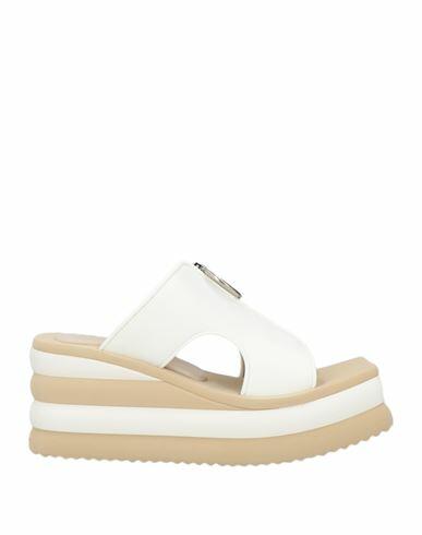 Stella Mccartney Woman Sandals Off white Textile fibers Cover