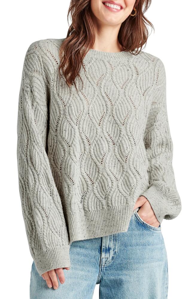 Splendid Diana Cable Cashmere Sweater in Heather Grey Marl Cover