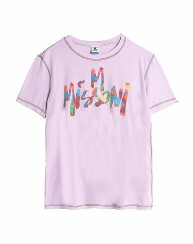 M Missoni Woman T-shirt Lilac Cotton Cover