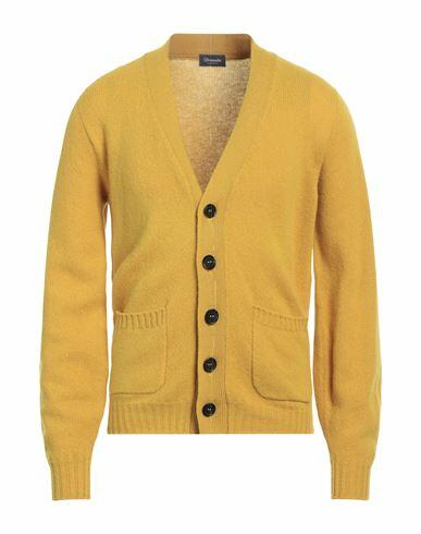 Drumohr Man Cardigan Ocher Lambswool Cover