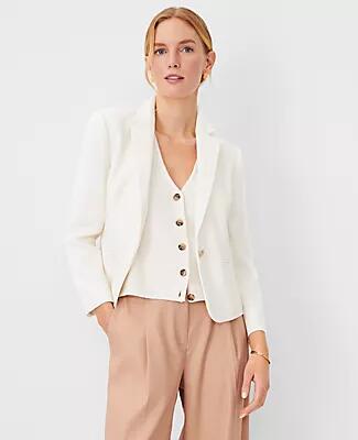 Ann Taylor The Newbury Blazer in Pique Cover