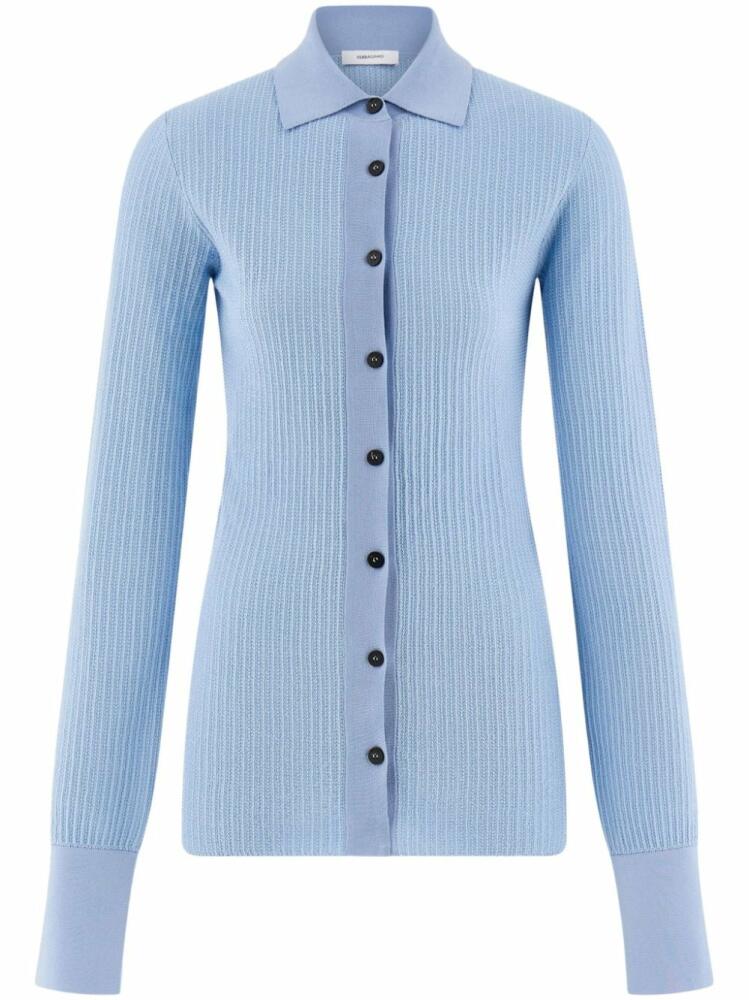 Ferragamo long-sleeve cardigan - Blue Cover