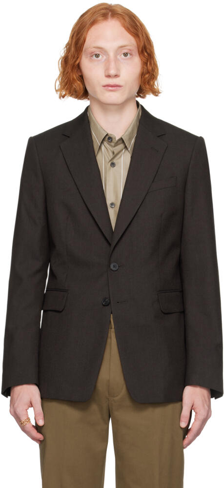 Dries Van Noten Brown Single-Breasted Blazer Cover