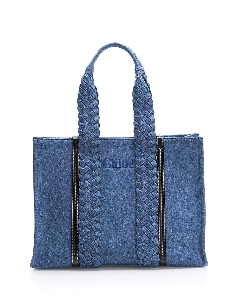 Chloe Woody Large Denim Tote Bag Cover