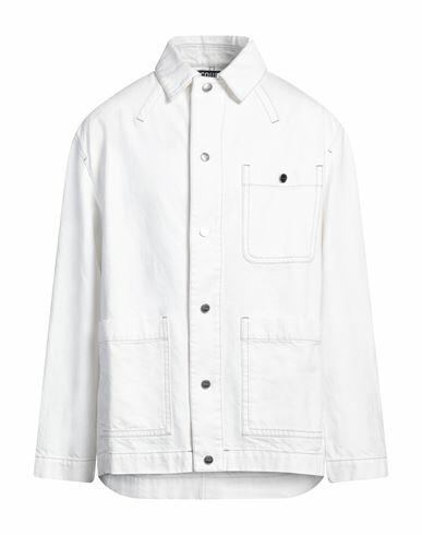 Jacquemus Man Denim outerwear White Organic cotton Cover