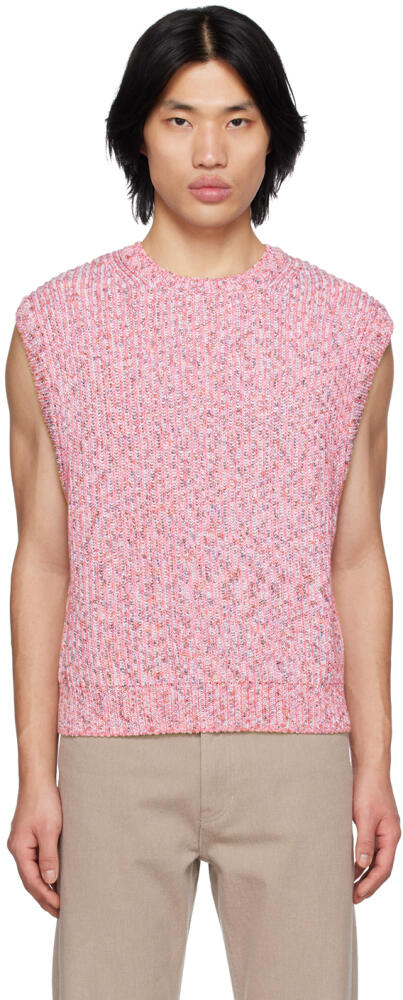 WOOYOUNGMI Pink Crewneck Vest Cover