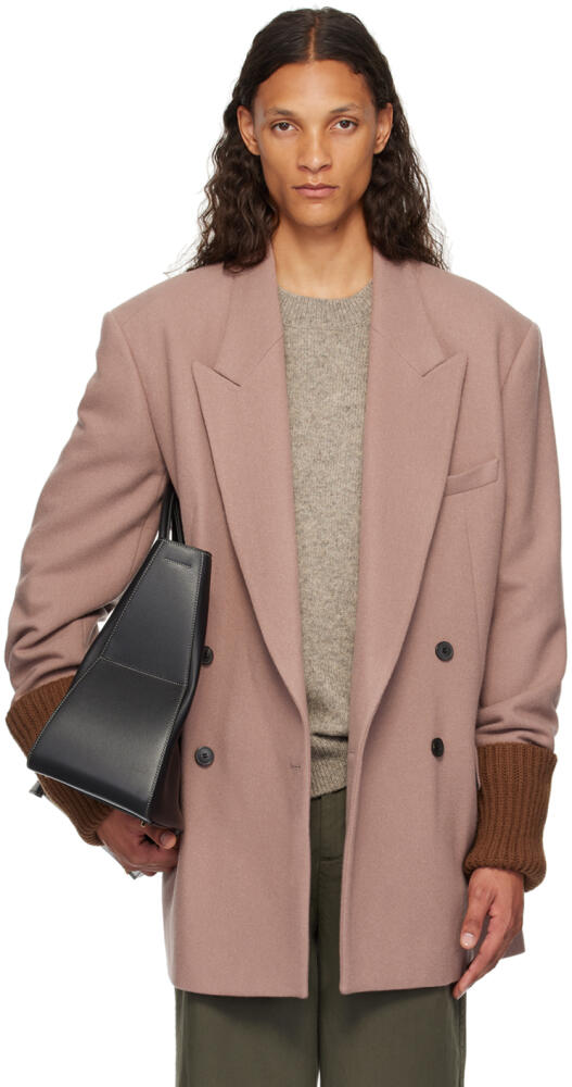 Dries Van Noten Pink Oversized Blazer Cover