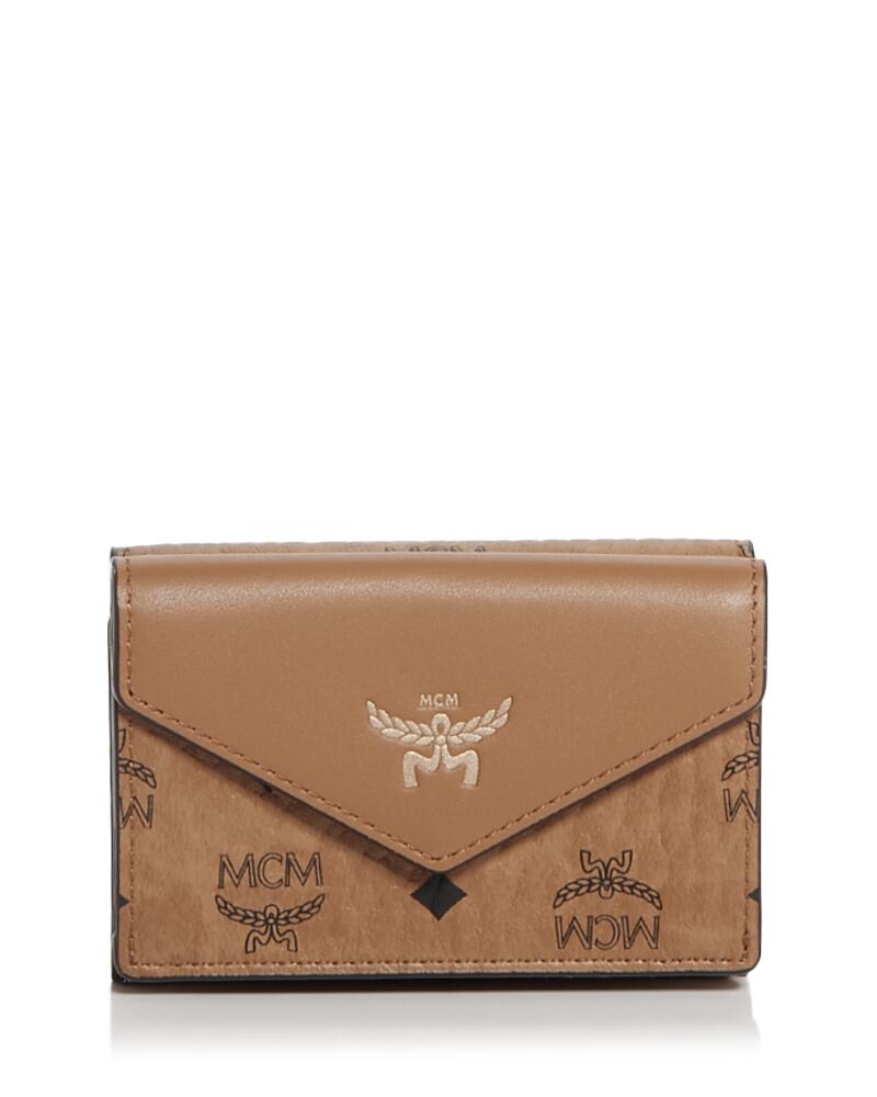 Mcm Aren Visetos Trifold Wallet Cover