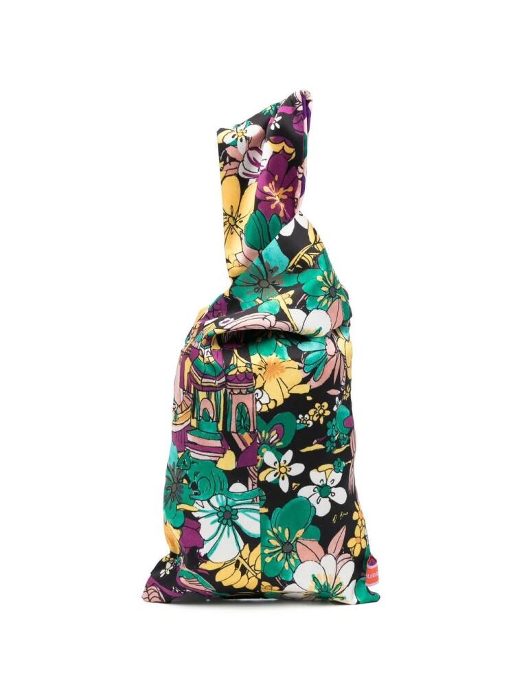 La DoubleJ Knot floral-print bag - Green Cover