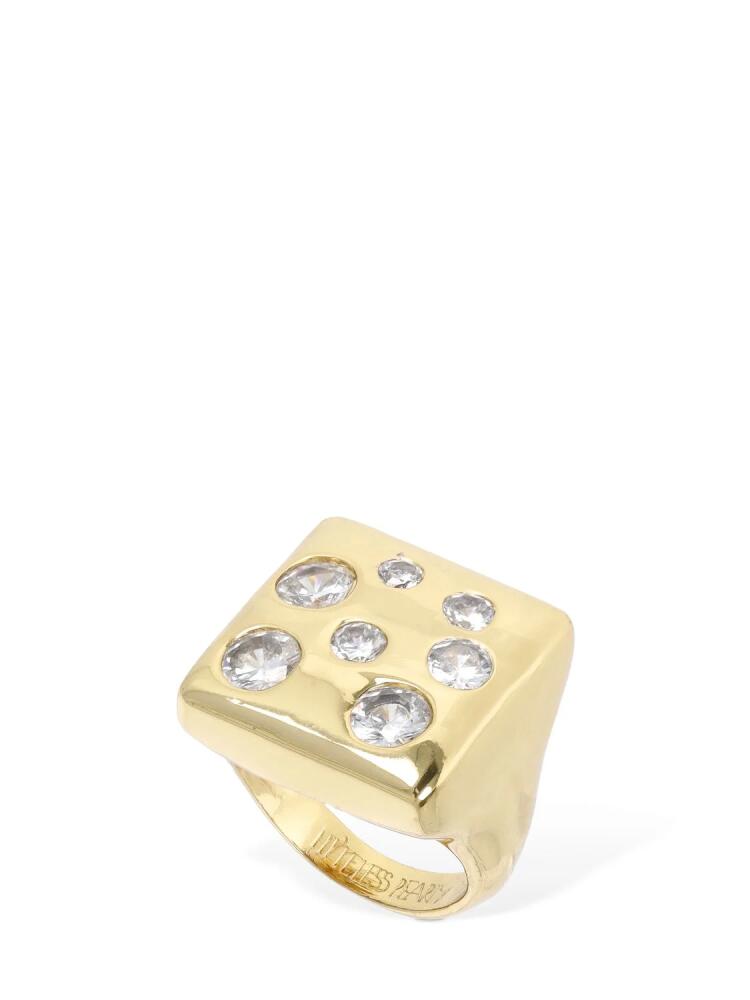 TIMELESS PEARLY Square Crystal Thick Ring Cover