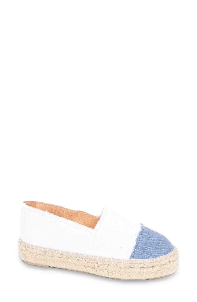 patricia green Maui Espadrille in White/Denim Cover