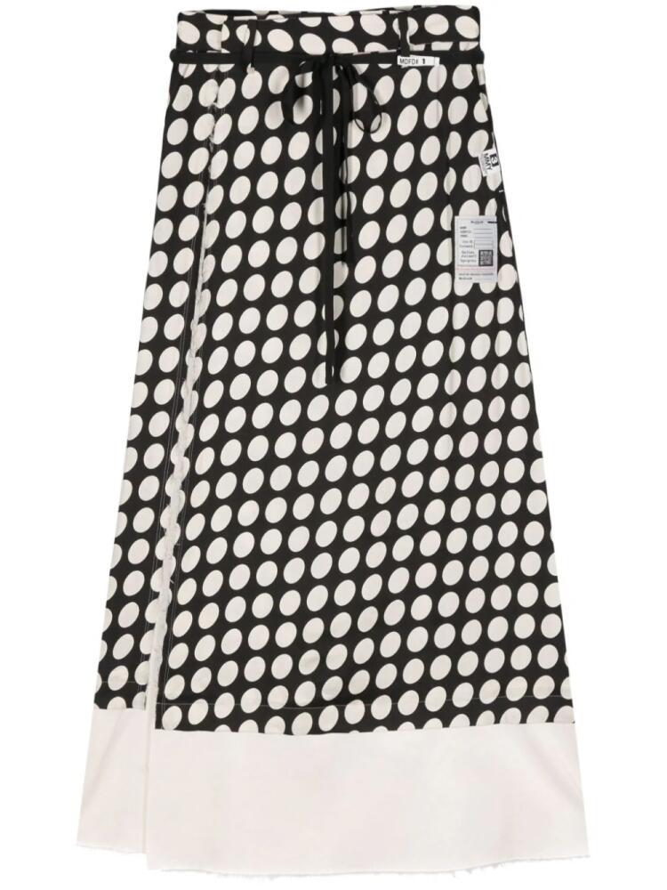 Maison MIHARA YASUHIRO polka-dot maxi skirt - Black Cover