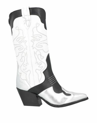 Divine Follie Woman Ankle boots White Leather Cover