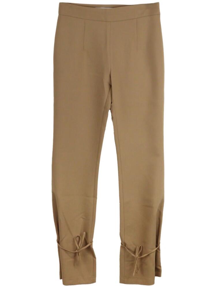 Rokh tied-hem trousers - Brown Cover