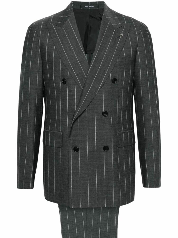 Tagliatore pinstriped double-breasted suit - Grey Cover